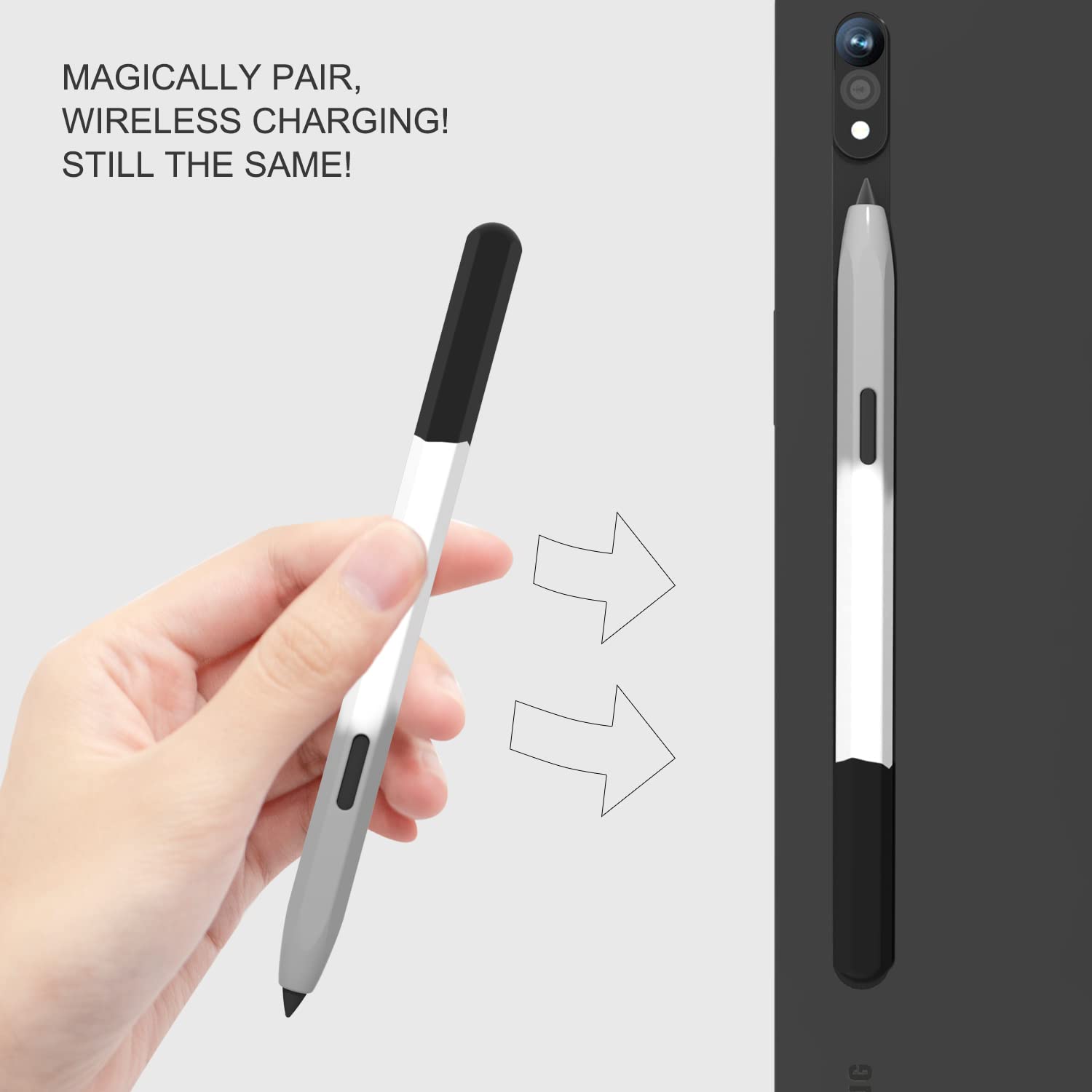 Pen Holder Magnetic - Étui en silicone pour Samsung Galaxy